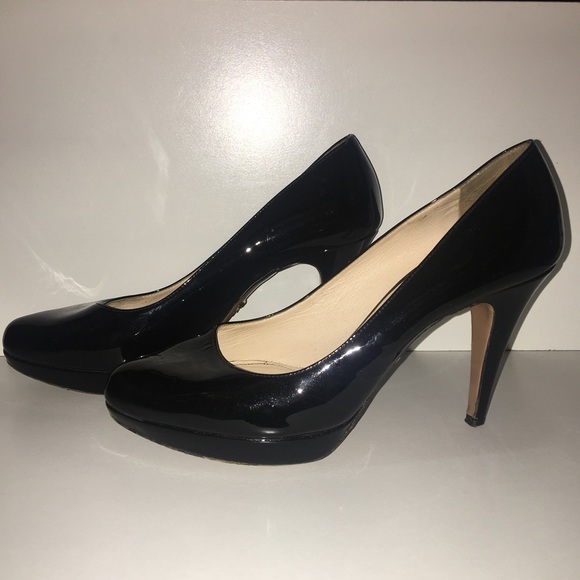  PRADA Black Patent Heels Size 39.5 - Picture 2 of 5